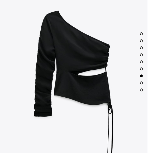 NWT Zara asymmetric cut out top - Picture 6 of 9